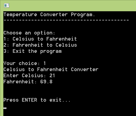 Celsius to Fahrenheit Converter