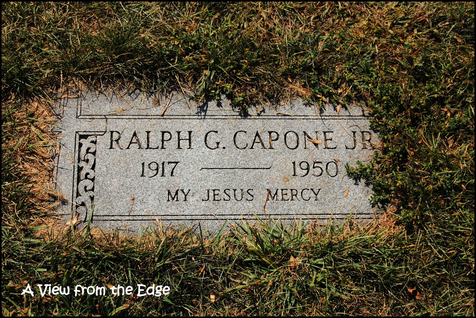 A View from the Edge "C" stands for Cemetery, Chicago, and Capone