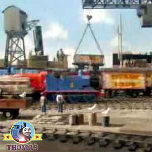 Henry Thomas the tank engine friends Percy James and Gordon the train special steam railway trucks