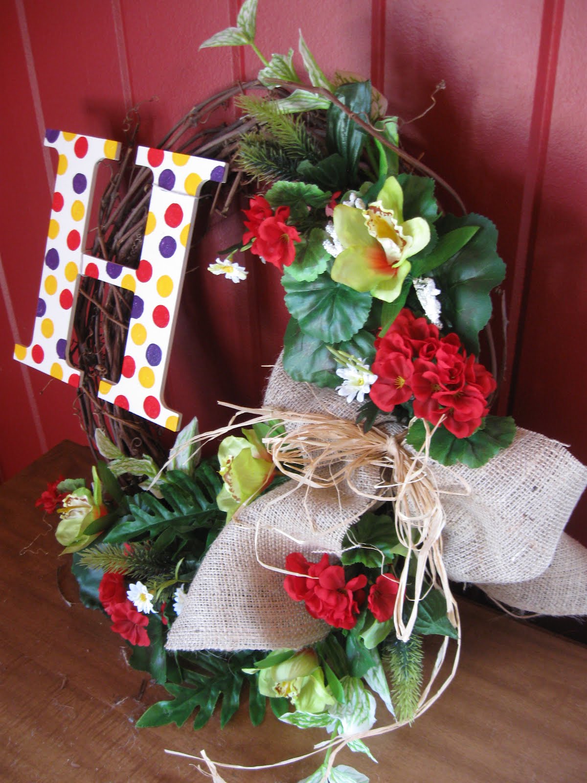 There's No Place Like Home DIY Silk Flower Wreath Tutorial