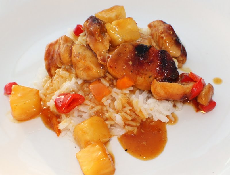 Sweet and Sour Chicken with Pineapple and Rice What's Cookin' Italian