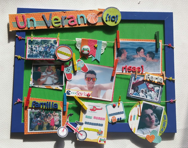 SCRAPEAMOS UN MARCO DE FOTOS PARA ANITA Y SU MUNDO