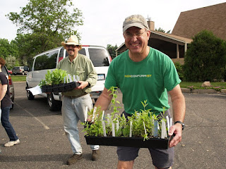 Pr. Preuss and Scott Zager at Cross Lutheran Church