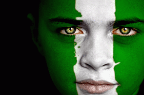 Nigerian Flag Flying