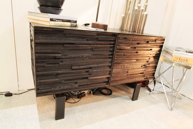 Dwell on Design 2013 Chairs J. Liston Design Charred Wood Cabinet