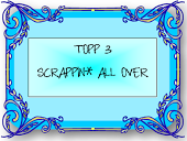 Et av kortene mine ble topp 3 hos Scrappin All Over