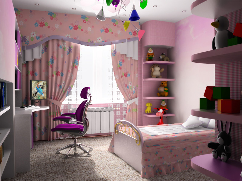 Smart Kids: Kids' room design (Girls)
