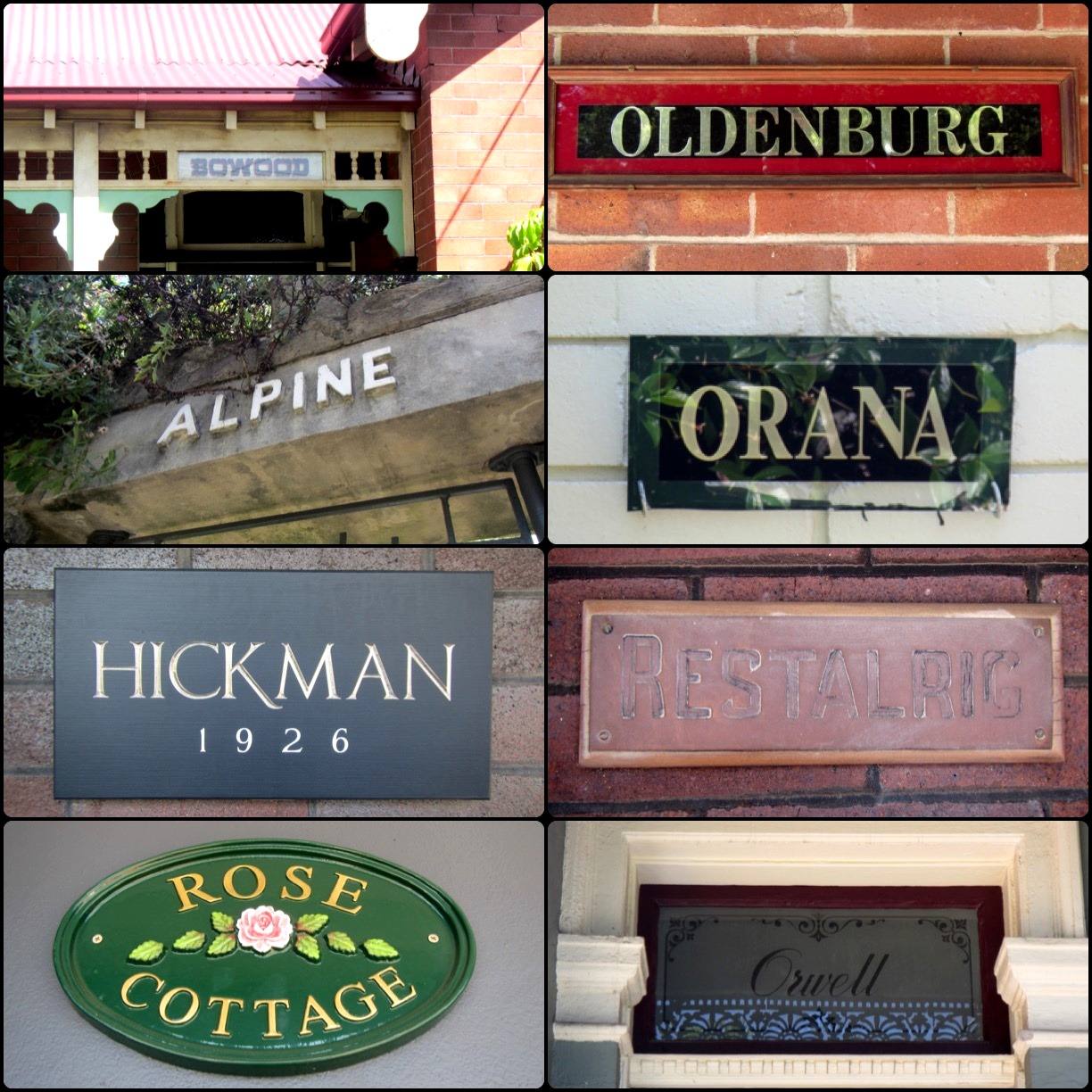 Sydney Daily Photo: House names