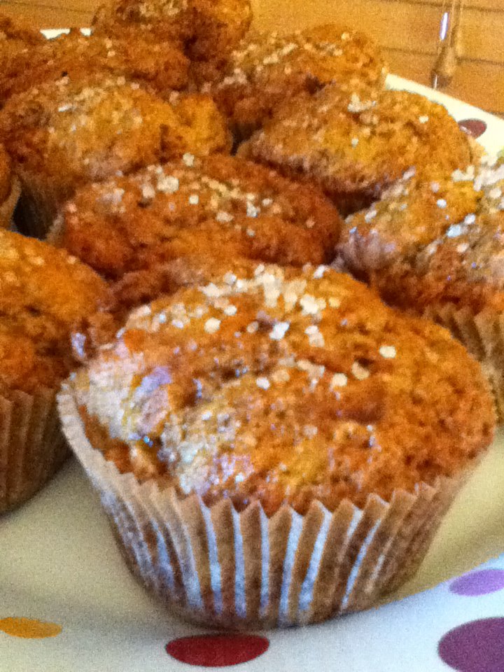 These Precious Days Peanut Butter Muffins with Carrot & Banana (GF)