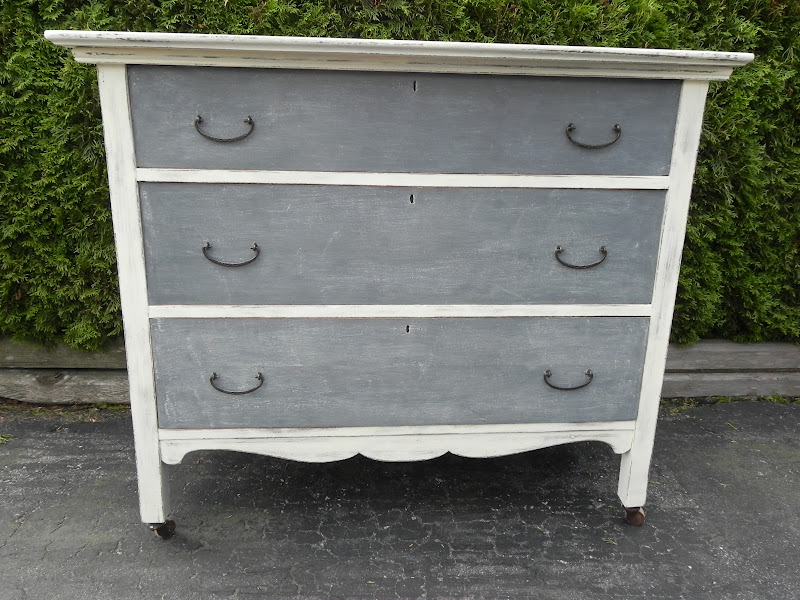 THE UPHOLSTER'S WIFE A Favourite Antique Dresser on wheels