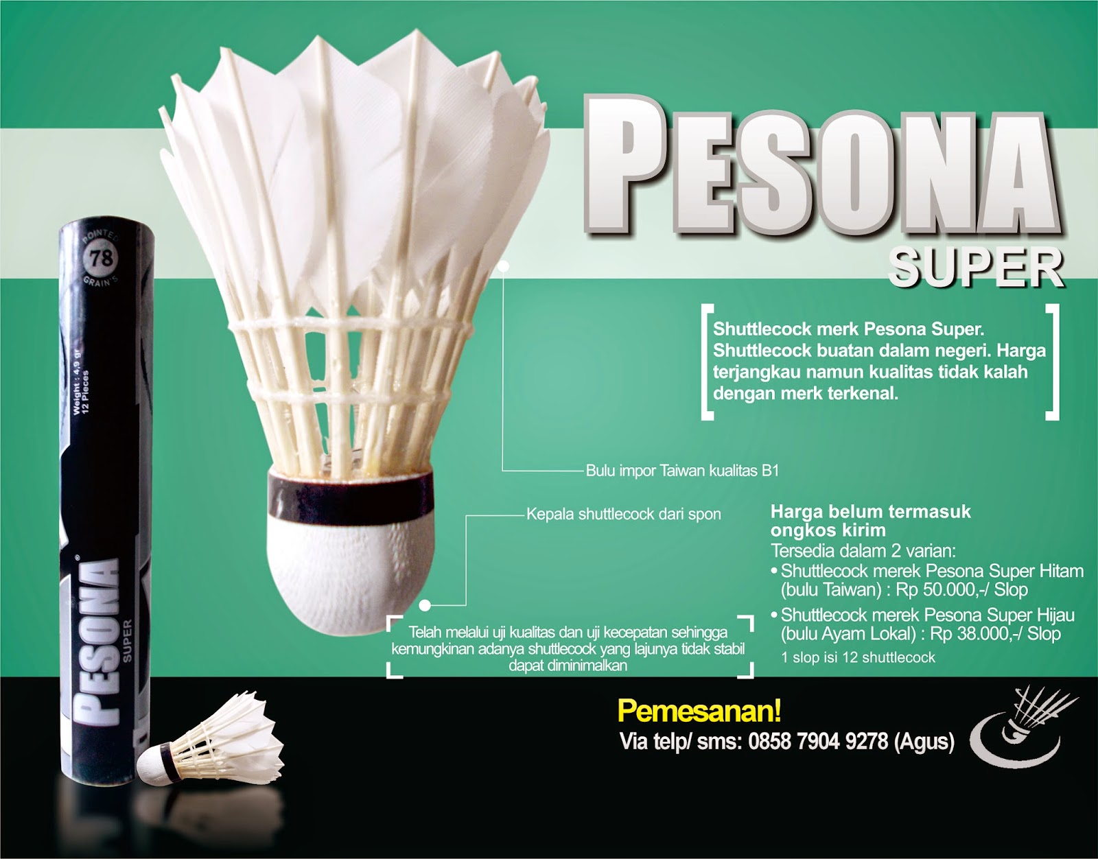 Shuttlecock Pesona Jual Shuttlecock Murah Berkualitas