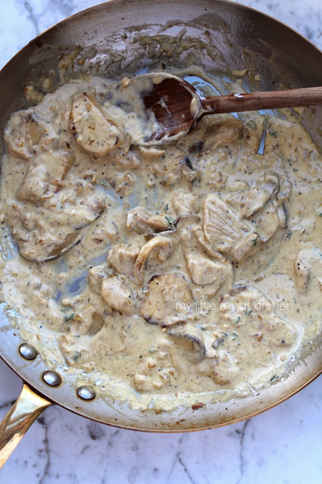 My Little Expat Kitchen Fettuccine with fresh porcini mushrooms and