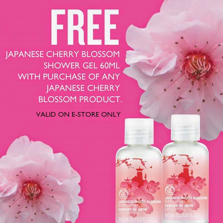 BestLah The Body Shop FREE Japanese Cherry Blossom Shower Gel 60ml