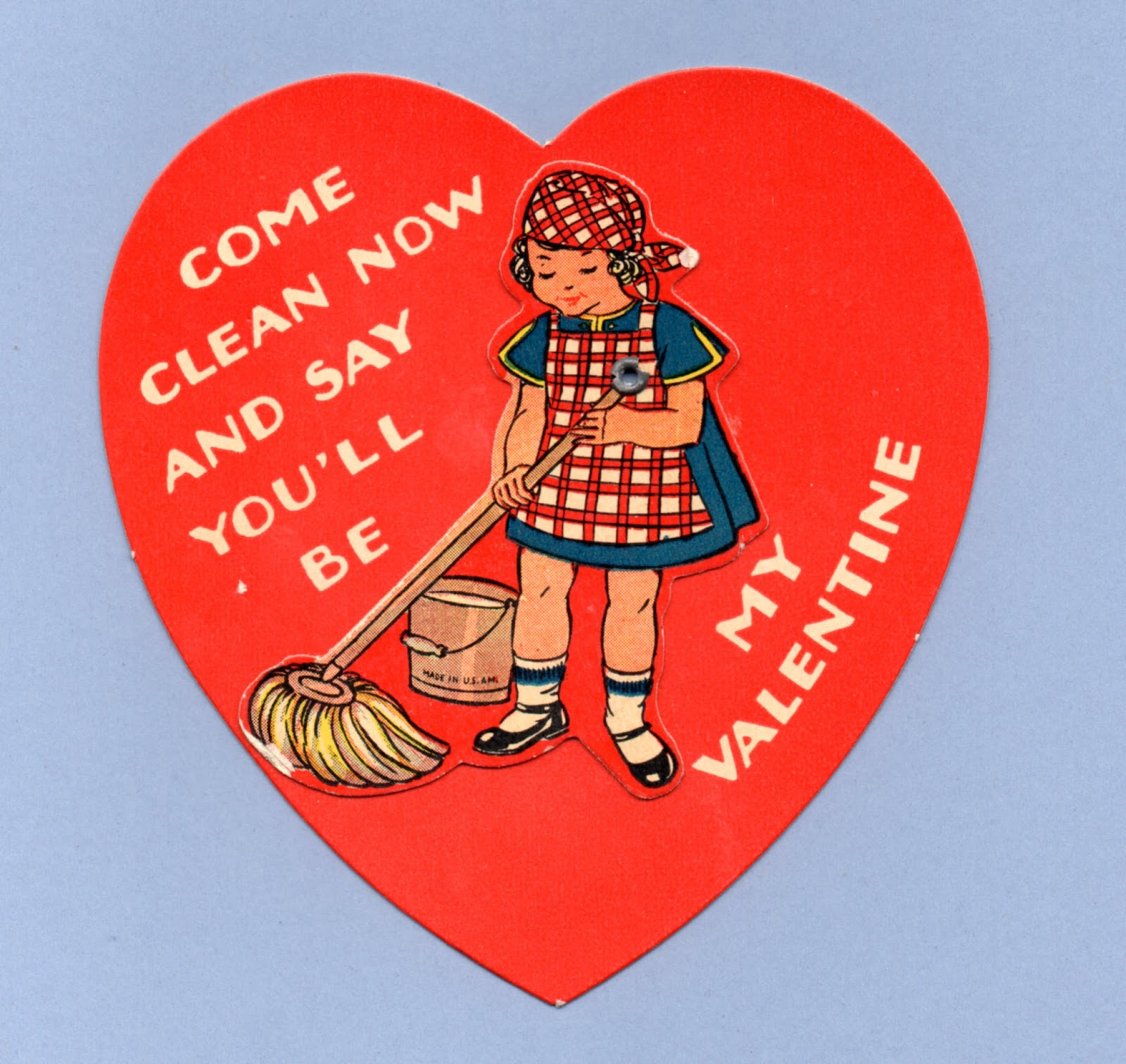 Vintage Valentine Museum Cleaning Up Household Chores Laundry