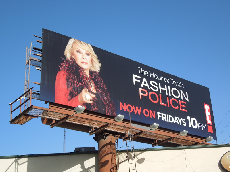 Fashion Police Joan Rivers billboard