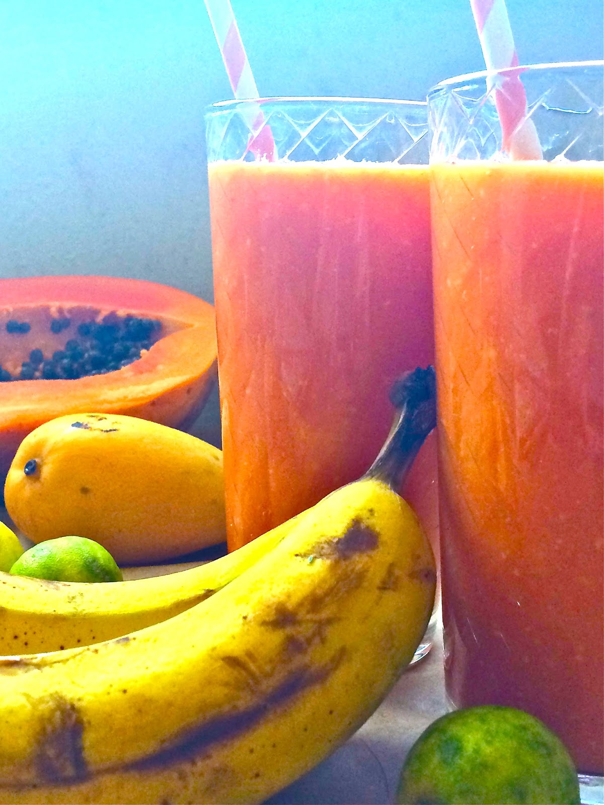 Passionately Raw! Papaya Mango Coconut Smoothie
