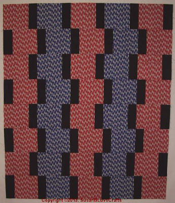 SusanB's Up & Down Quilt Top SusanB's Up & Down quilt top