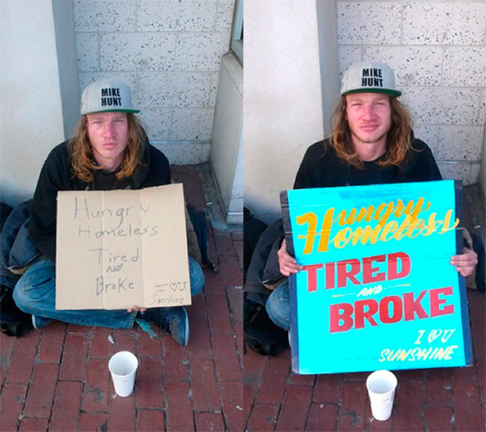 Signs for the Homeless