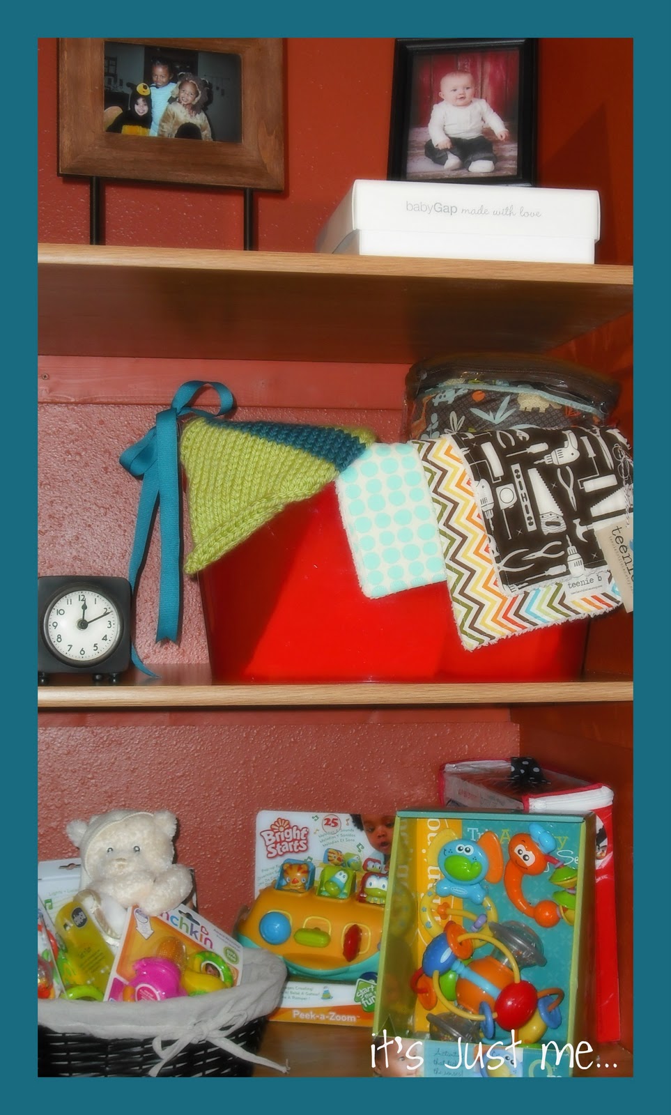 it's just me... A perfect nursery for "Mr. Baby"