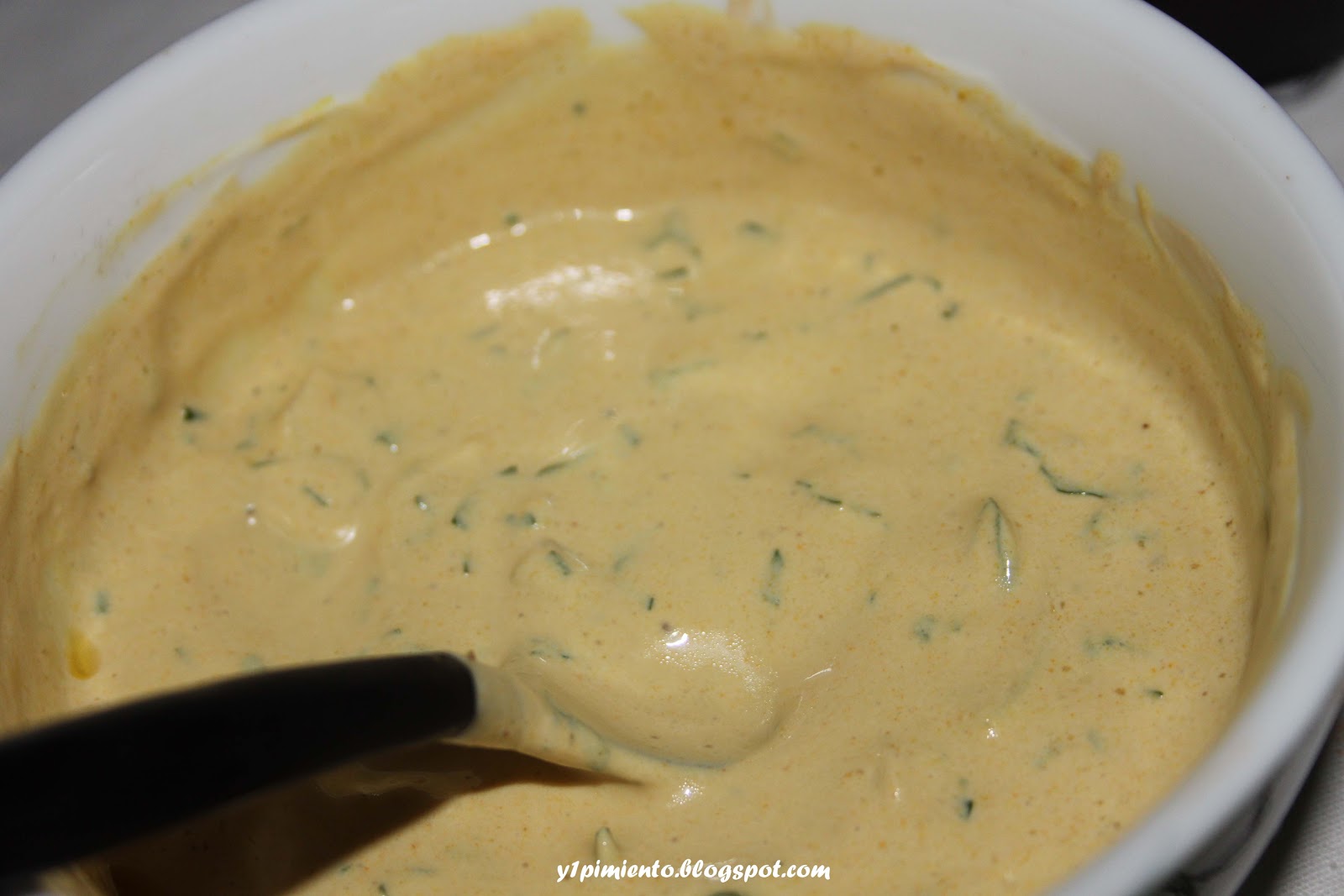 ¡Y un pimiento!: Salsa de Yogurt y Curry