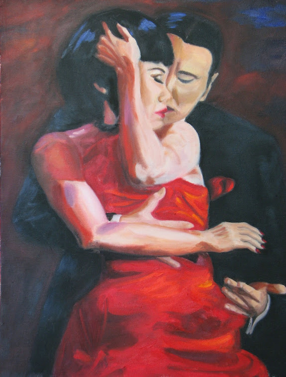 "Tango Dancers 2 " - 16 x 20"