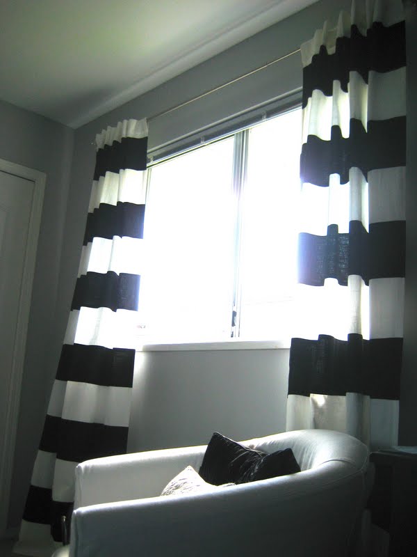 Howto Make Striped Drapes Using Ikea Drapery Panels markova design