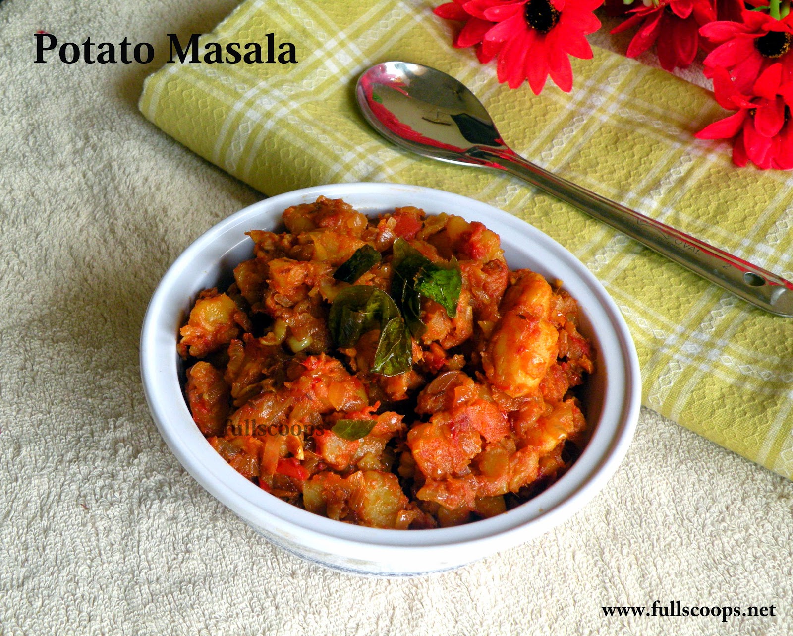 Spicy Potato Masala Recipe Full Scoops A food blog with easy,simple