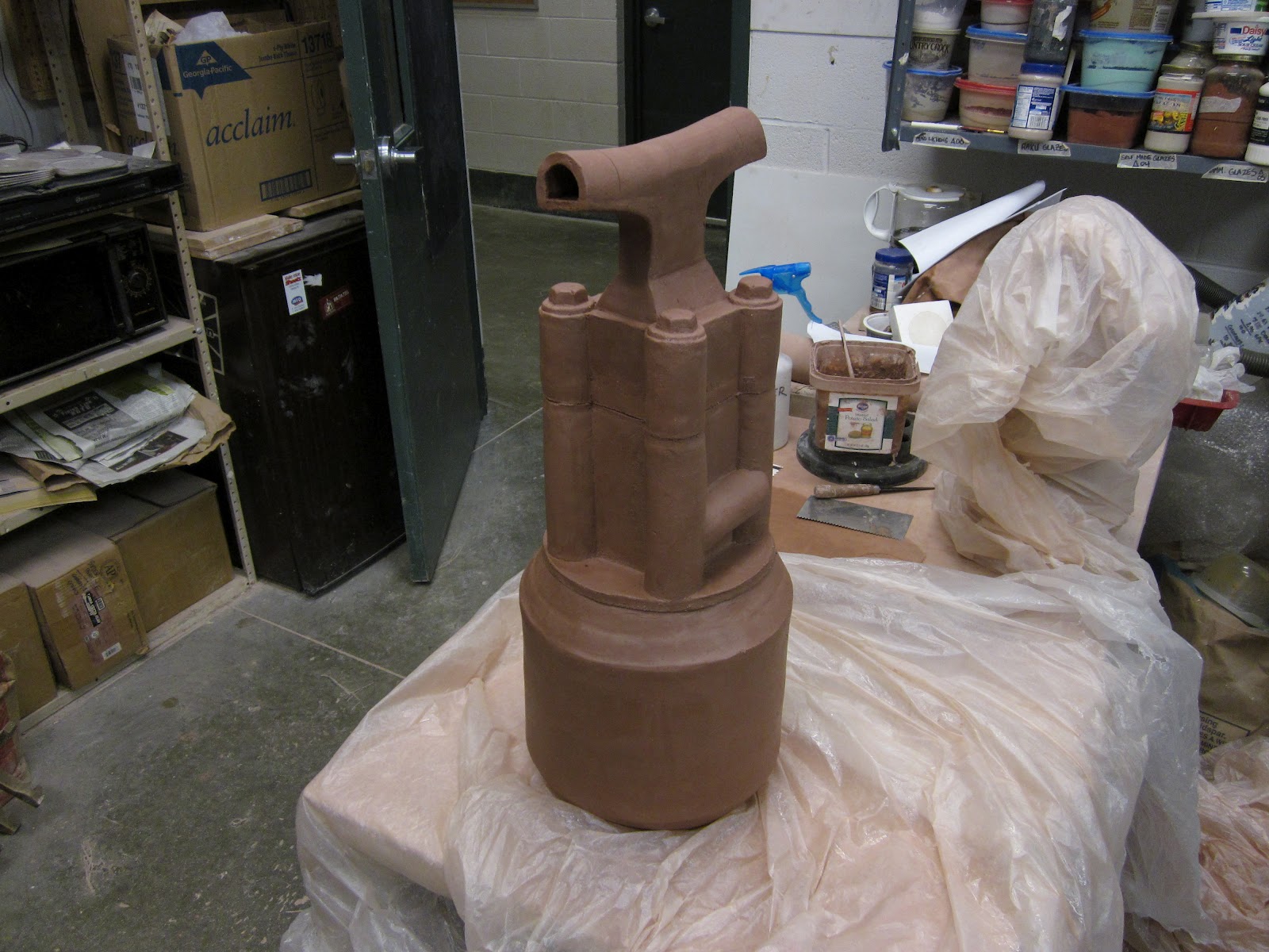 Hands in Clay SlipCasting and Hand Building in February