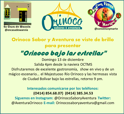 Orinoco Sabor y Aventura Presenta