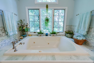 Beautifully Tiled Master Bath in this Falls Church Virginia House