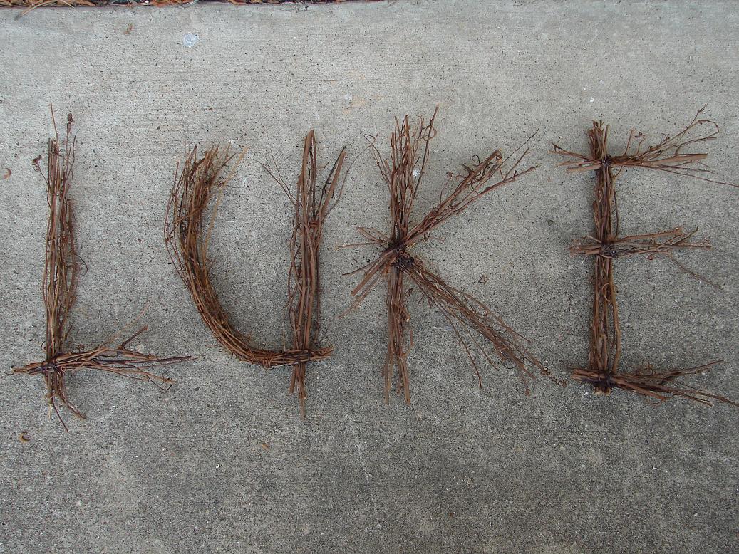 Twig Lettering