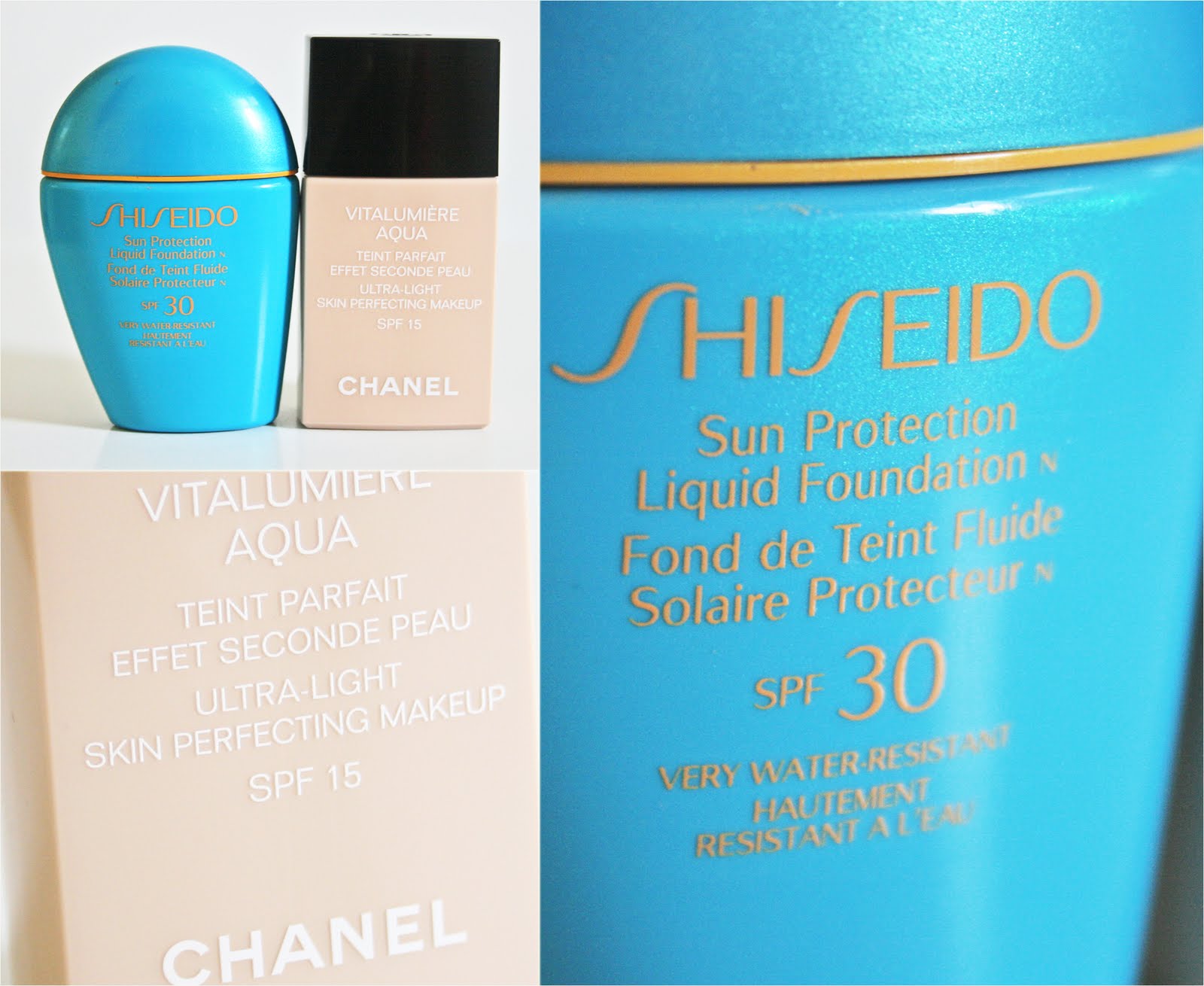 A Cup of Beauty: Comparison: Chanel Vitalumiere Aqua & Shiseido