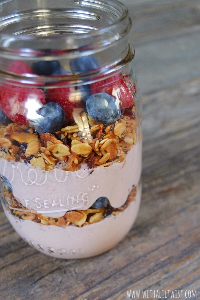 ...with a lil' twist Acai Greek Yogurt Parfait