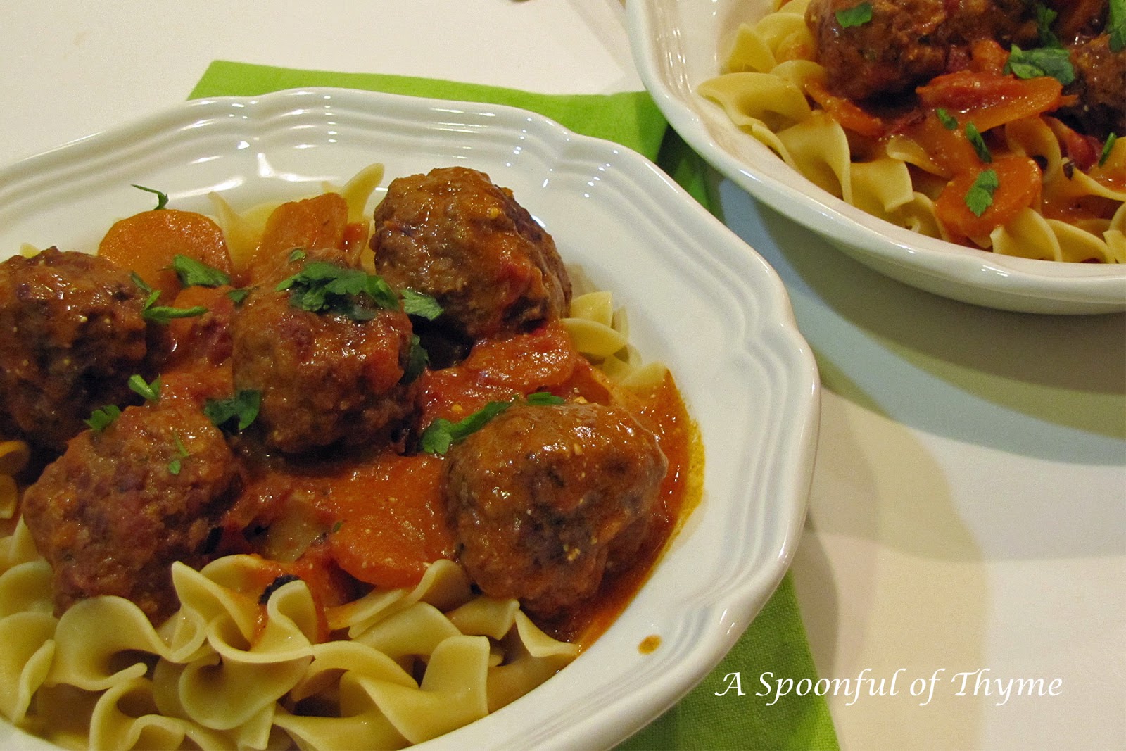 Hungarian Meatballs with Noodles
