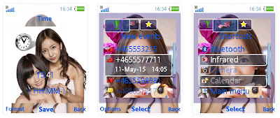 前田敦子x板野友美SonyEricsson手機主題for Elm/Hazel/Yari/W20﹝240x320﹞