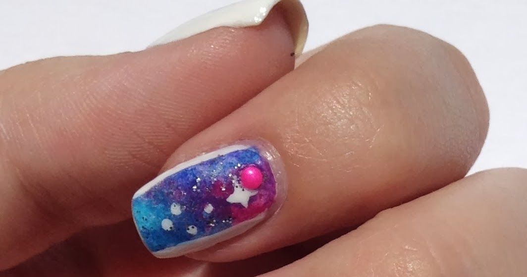 3. Galaxy Nails with Star Studs - wide 5