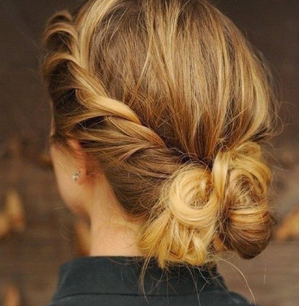2019 year - Cute Braided Bun Hairstyle Tutorial 2019 year