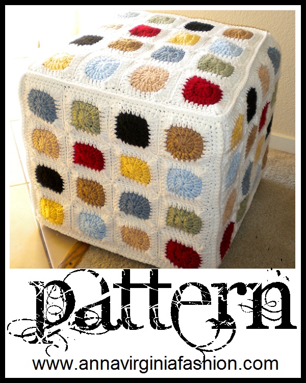annavirginia fashion granny square ottoman cover annavirginia fashion granny square ottoman cover