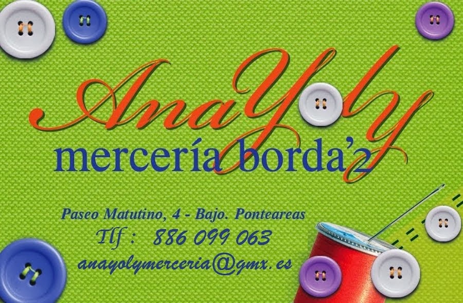 MERCERÍA Y BORDA'2 AnaYoly CB.