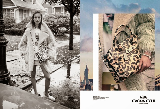 Coach Spring 2014 Advertising Campaign, Julia Bergshoeff Coach × Gary Baseman 2015 SS Mint Fur Coat Editorials