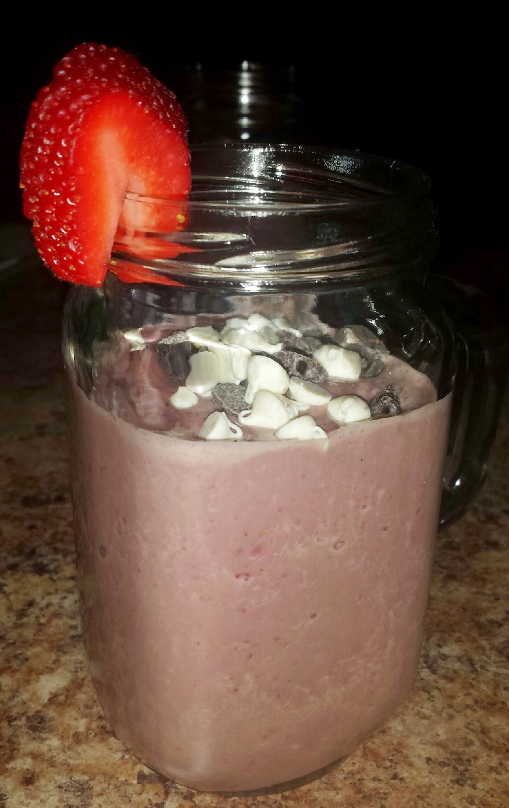 Rebecca's Amazing Creations Chocolate Strawberry Frozen Yogurt Milkshake