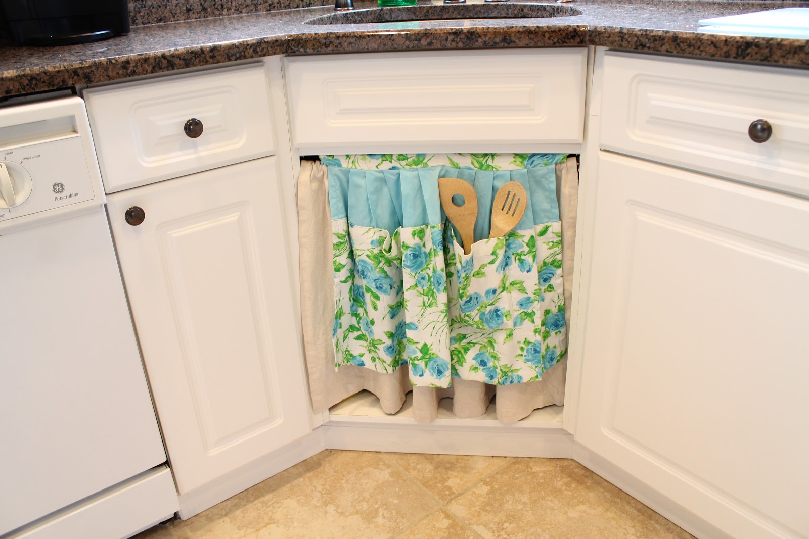 My Domestic Bliss DIY Sink Skirt