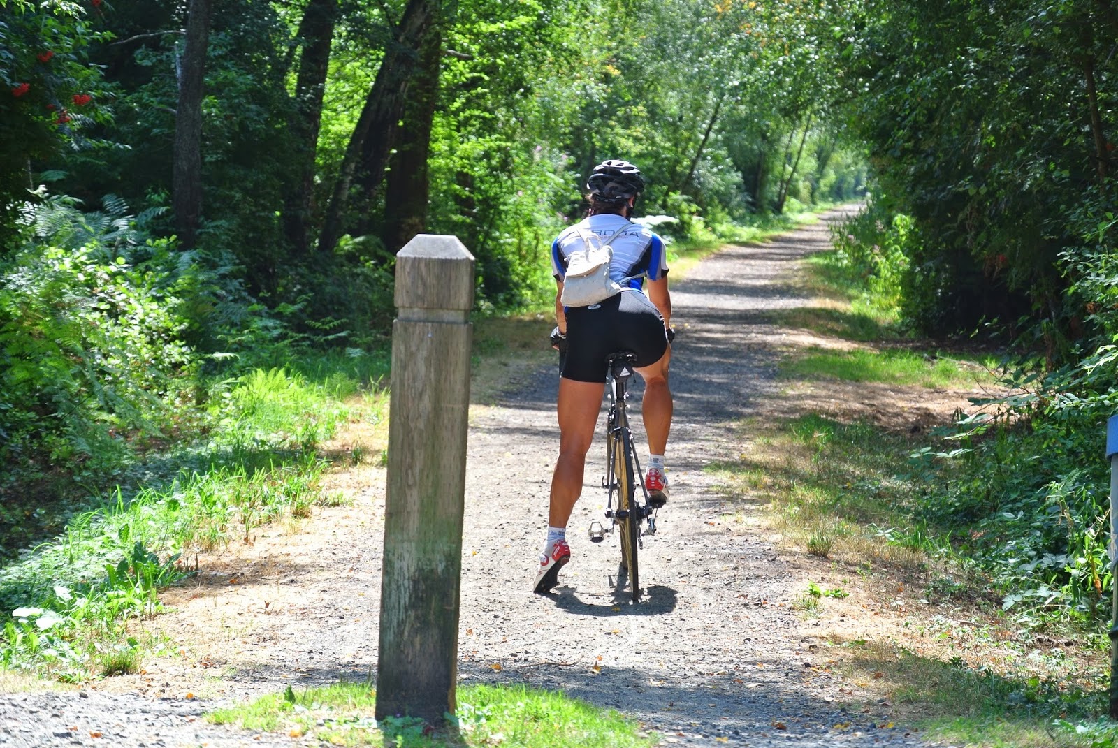 Her Calves Muscle Legs Cyclist Lady with Wonderful Calves set 1