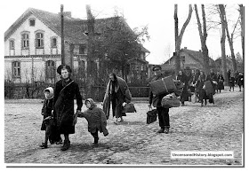 German refugees fleeing Grantsa District April 1945