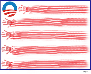 For Sale:  The New Obama American Flag