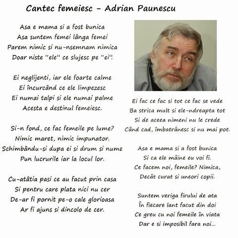 Cristina Jitaru Cantec Femeiesc De Adrian Păunescu