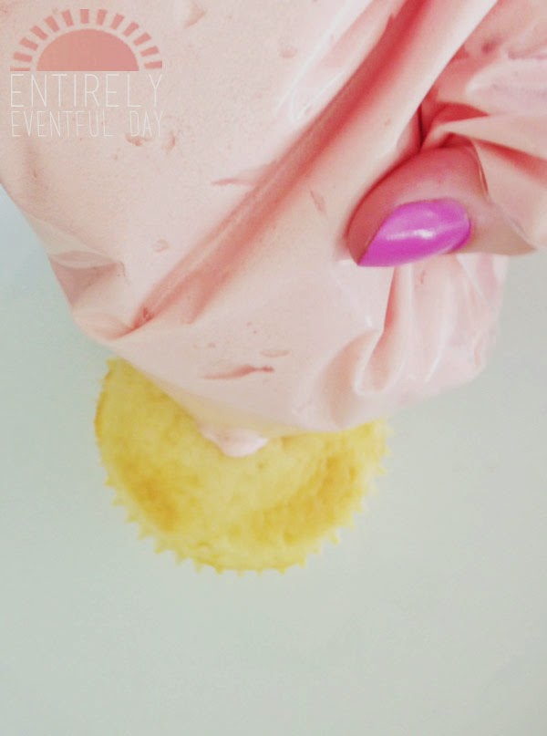 Bubble Gum Cupcake + Frosting Recipe (from a Cake Mix) Entirely