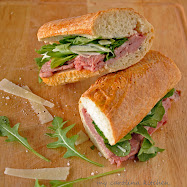 Prime rib sandwich with truffle butter à la Barefoot Contessa