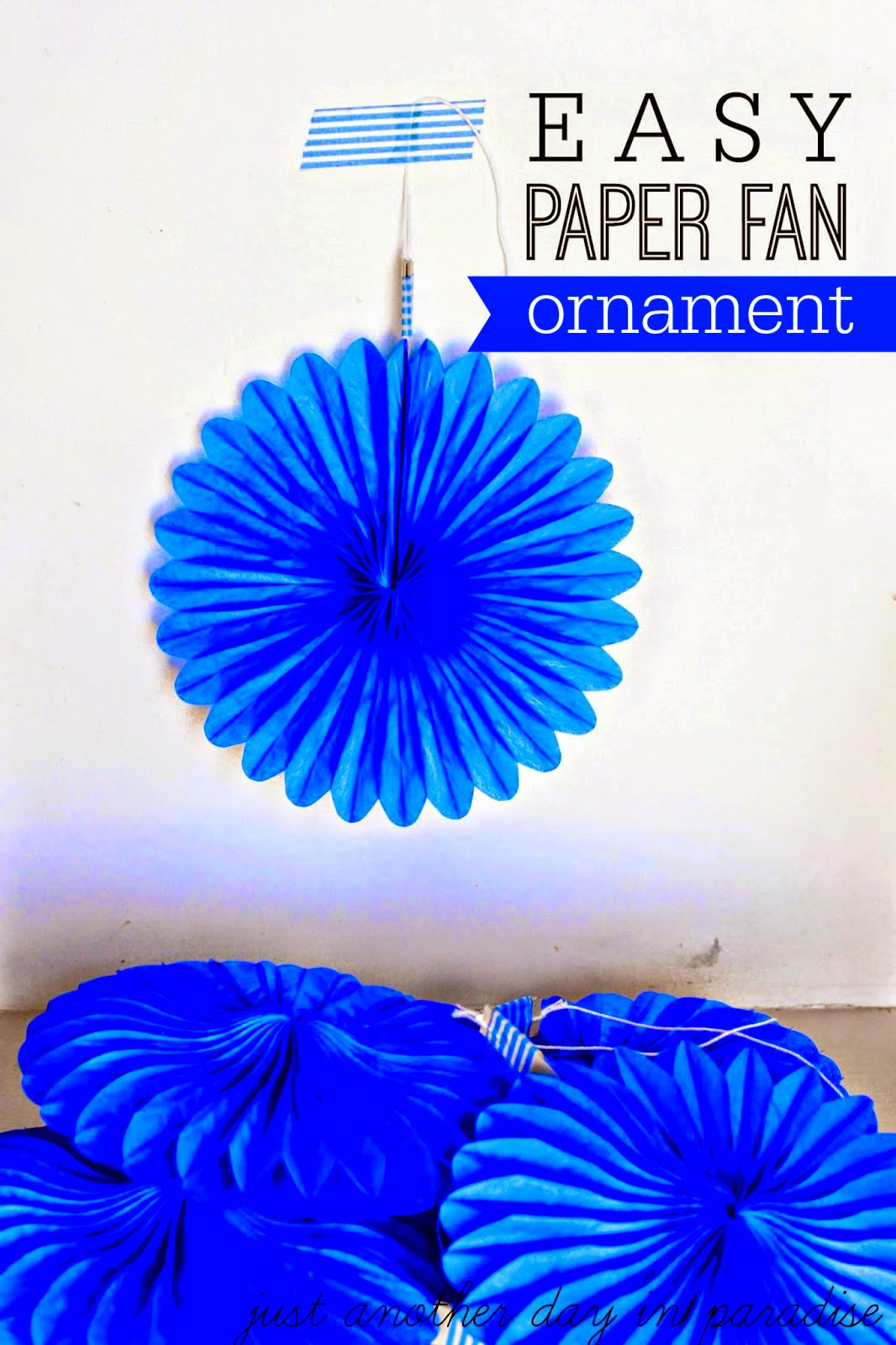 Larissa Another Day Easy Paper Fan Ornament