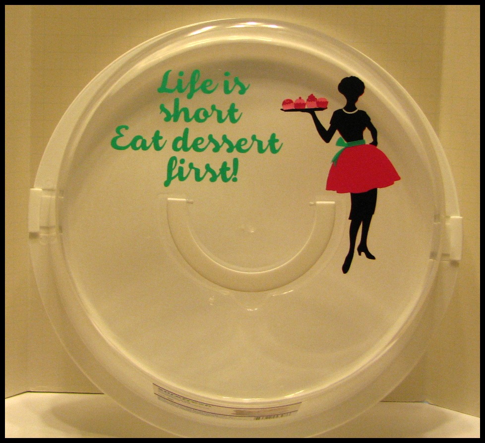 Around the Block with scrapalette Another Dollar Tree Cake Carrier